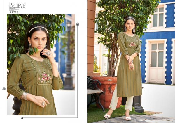 Kalaroop Noori Regular Wear Rayon Designer Long Kurti Collection